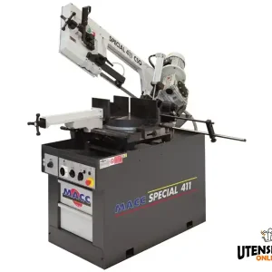Compra Oggi Stesso Segatrice a nastro per metalli MACC Special 411CSO trifase 0,9-1,6kW, taglio 300mm